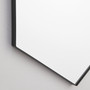 24X34 Hexagon Mirror - Black