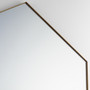 28X40 Hexagon Mirror - Gold