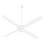 Expo 60" 4 Blade LED Fan - White