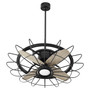 Mira 30" LED Cage Fan- Black