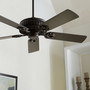 52" 5 Blade Empress Fan - White