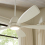 Holt 56" LED Fan - White