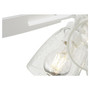 Breeze 52 4 Light Clear Seeded- White