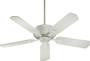 52" 5 Blade Chateaux Fan - White