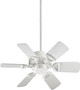 30" 6 Blade Estate Patio - White