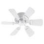 Medallion 30" 6 Blade Patio- White