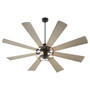 Mod 72" Damp Fan - Black