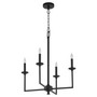 Eldorado 4 Light Chandelier - Black