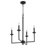 Eldorado 4 Light Chandelier - Black