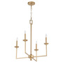 Eldorado 4 Light Chandelier - Brass