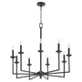 Eldorado 9 Light Chandelier - Black