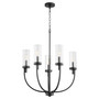 Ladin 5 Light Chandelier - Black
