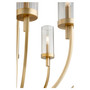 Ladin 8 Light Chandelier - Brass
