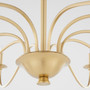 Maryse 10 Light Chandelier - Brass