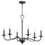 Maryse 6 Light Chandelier - Black