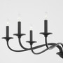 Maryse 9 Light Chandelier - Black