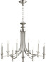 Rossington 9 Light Chandelierelier - Nickel