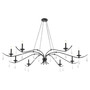 Lorelei 8 Light Chandelier - Black