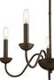 5 Light Chandelier - Bronze
