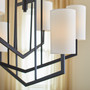 Bolivar 6 Light Chandelier - Black