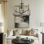 Bolivar 8 Light Chandelier - Black