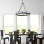 Aura 12 Light Chandelier - Black