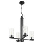 Steinway 4 Light Chandelier - Black