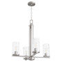 Steinway 4 Light Chandelier - Nickel