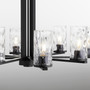 Steinway 8 Light Chandelier - Black