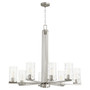 Steinway 8 Light Chandelier - Nickel