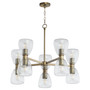 Relo 5+5 Light Chandelier - Dark Brass