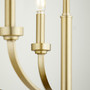 Reyes 5 Light Chandelierelier Chandelier - Brass
