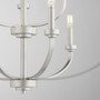 Reyes 9 Light Chandelierelier Chandelier - Nickel