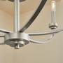 Reyes 9 Light Chandelierelier Chandelier - Nickel