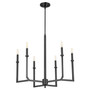 Merrick 6 Light Chandelier - Black
