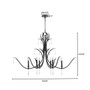 Majesty 6 Light Chandelier - Black