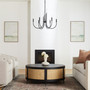 Summit 6 Light Chandelier - Black