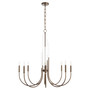 Summit 8 Light Chandelier - Dark Brass