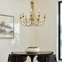 Brooks 8 Light Chandelier- Brass