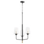 Dalia 3 Light Chandelier - Black