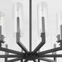 Hin 10 Light Chandelier - Black