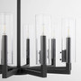 Hin 10 Light Chandelier - Black