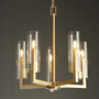 Hin 5 Light Chandelier - Brass