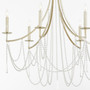 Malin 6 Light Chandelier - Silver