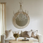 Malin 6 Light Chandelier - Silver