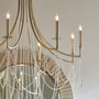 Malin 8 Light Chandelier - Silver