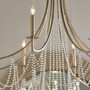 Malin 8 Light Chandelier - Silver