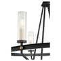Empire 6 Light Chandelier - Black