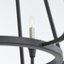 Marquee 6 Light Chandelier - Black
