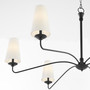 Euphora 6 Light Chandelier - Black